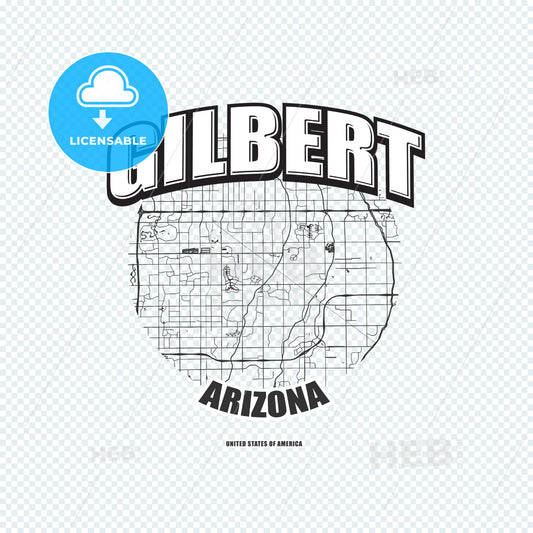 Gilbert, Arizona, logo artwork – instant download