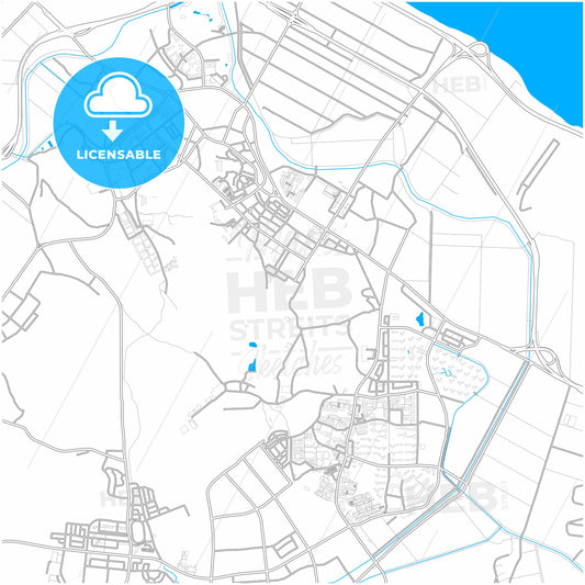 Gimpo, Gyeonggi, South Korea, city map with high quality roads.