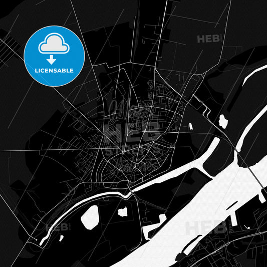 Giurgiu, Romania PDF map