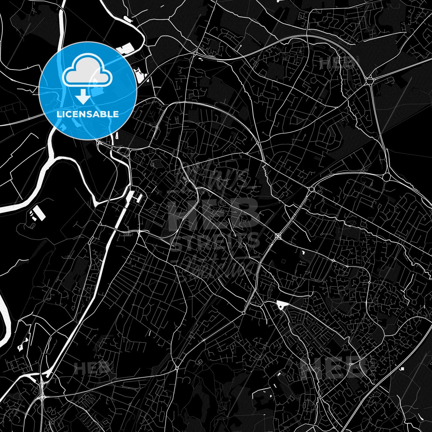 Gloucester, England PDF map