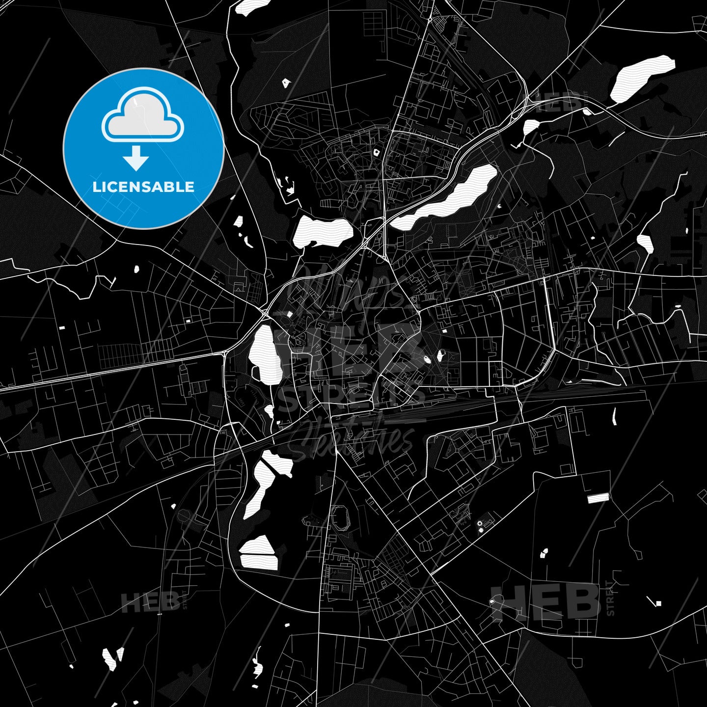 Gniezno, Poland PDF map