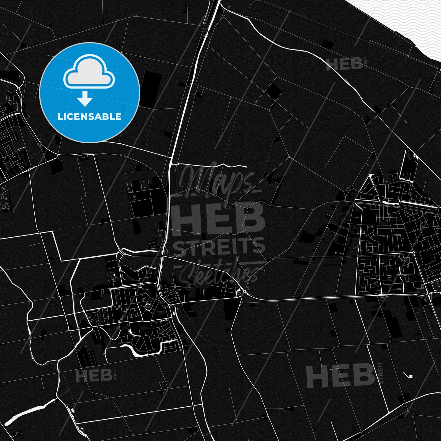 Goeree-Overflakkee, Netherlands PDF map