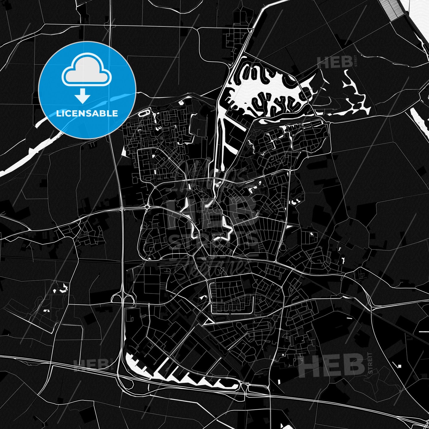 Goes, Netherlands PDF map