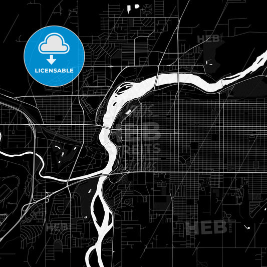 Great Falls, Montana, United States, PDF map