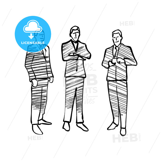 Group of business people drawing – instant download