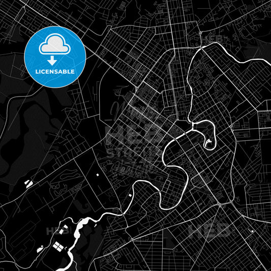 Grozny, Russia PDF map