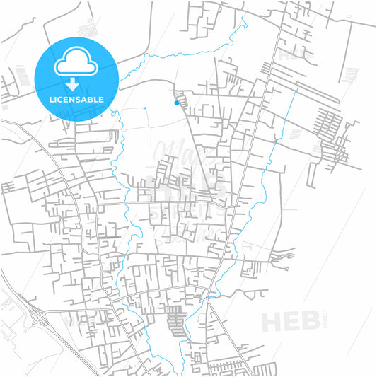 Guacara, Venezuela, city map with high quality roads.