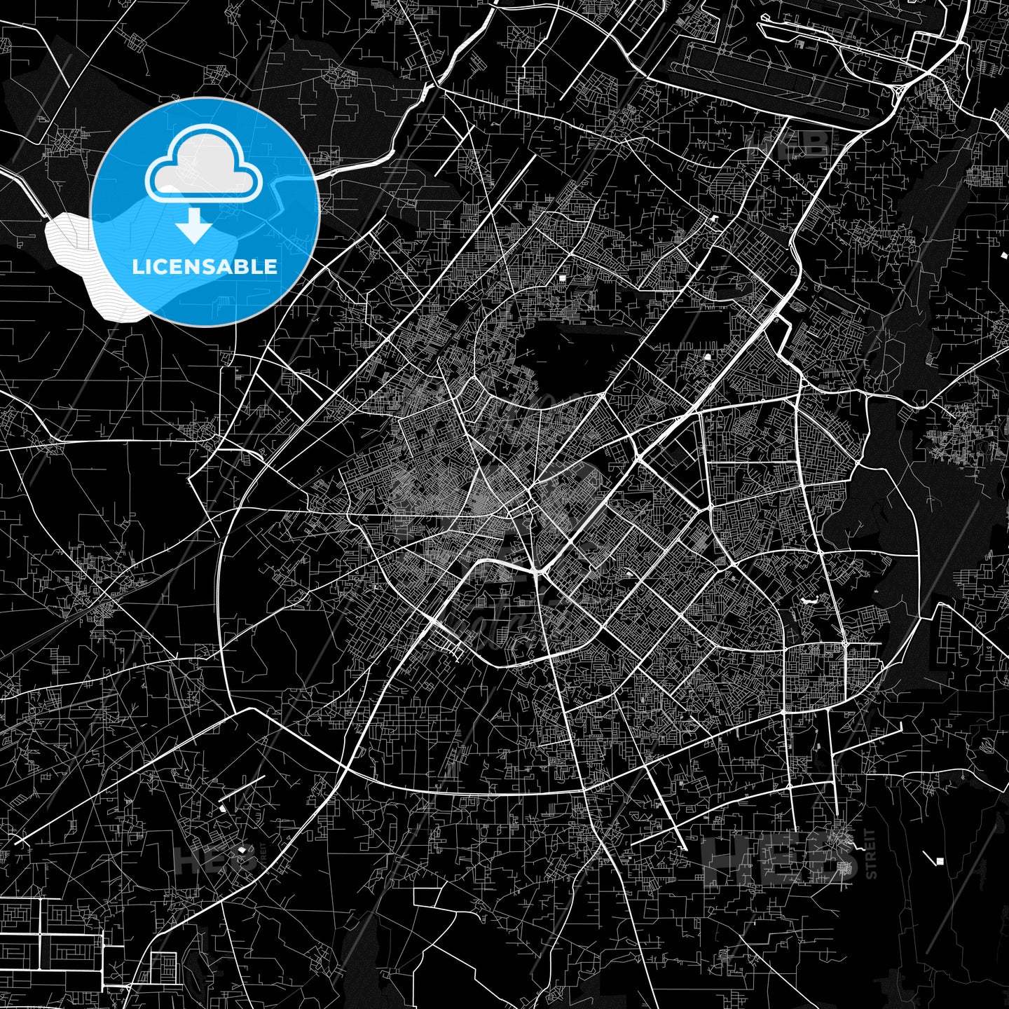 Gurgaon, India PDF map