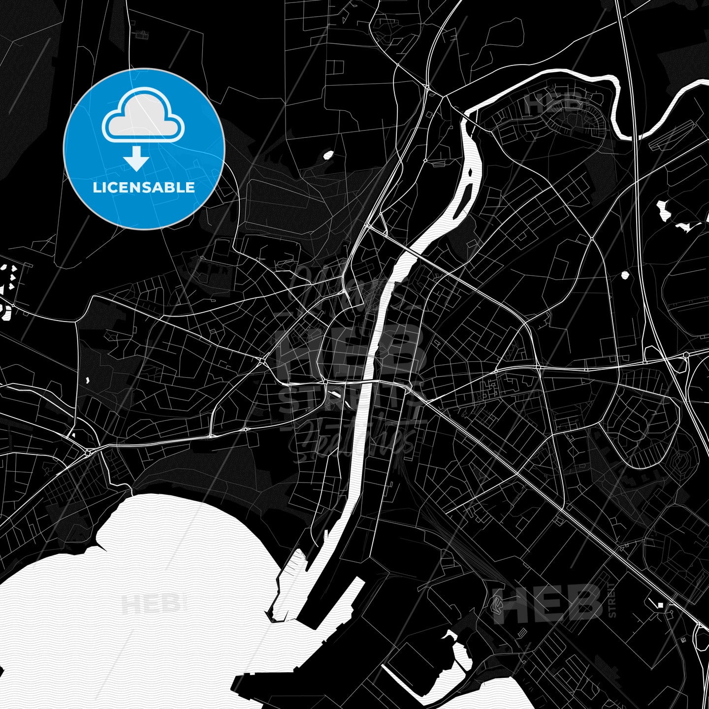 Halmstad, Sweden PDF map