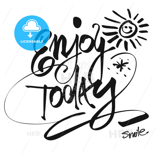Hand written Enjoy Today, Vector Design – instant download