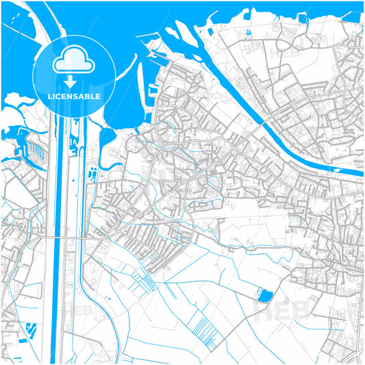 Hard, Vorarlberg, Austria, city map with high quality roads.