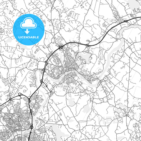 Haverhill, Massachusetts - Area Map - Light