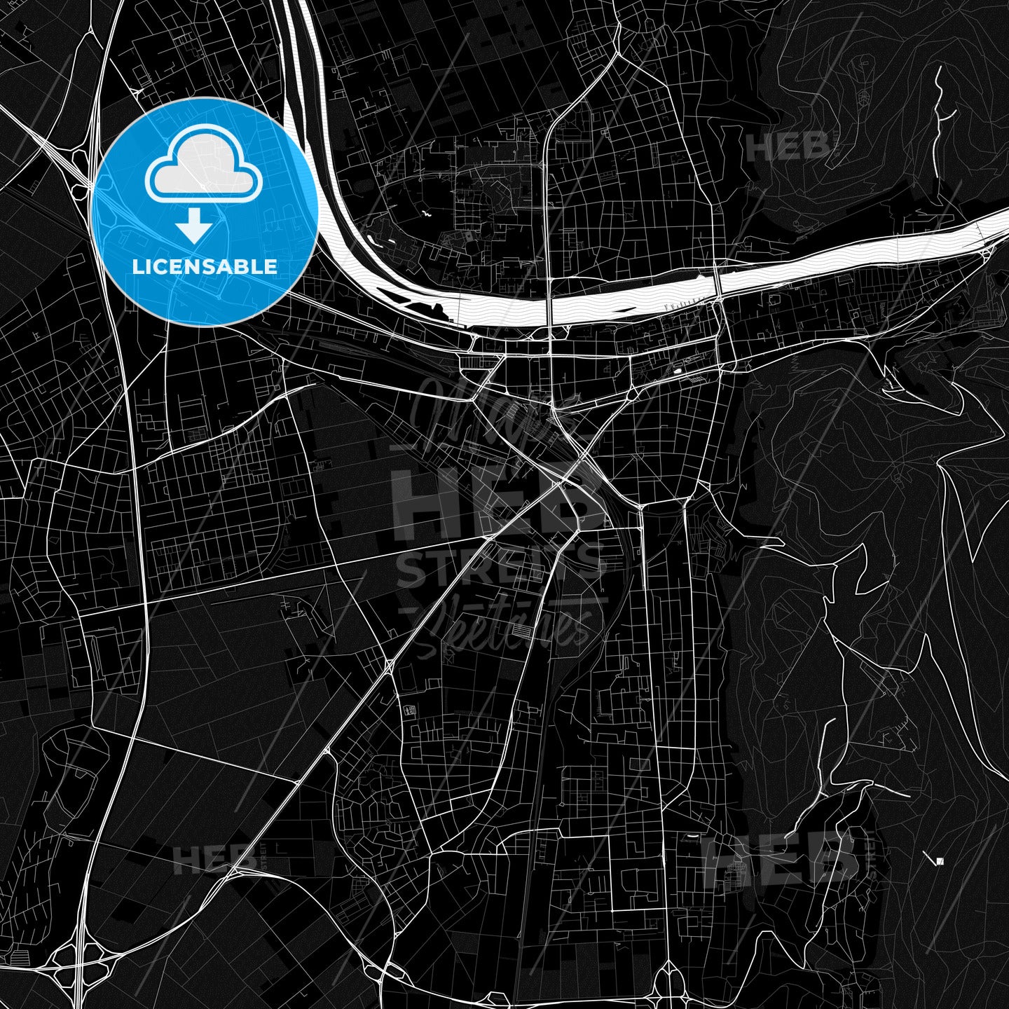 Heidelberg, Germany PDF map