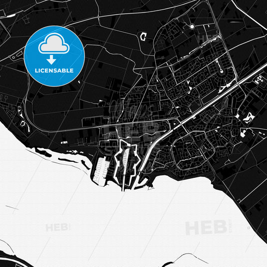 Hellevoetsluis, Netherlands PDF map