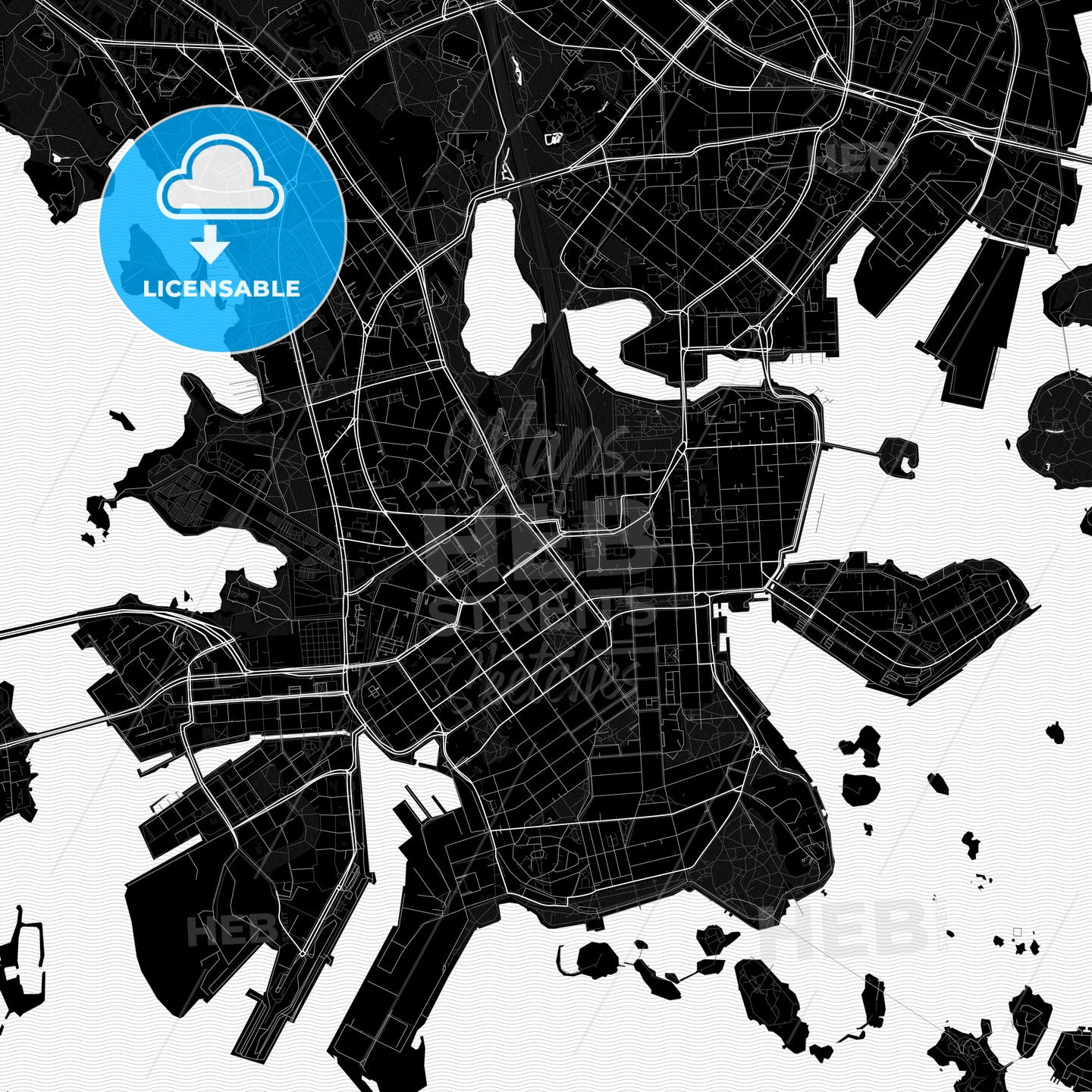 Helsinki, Finland PDF map