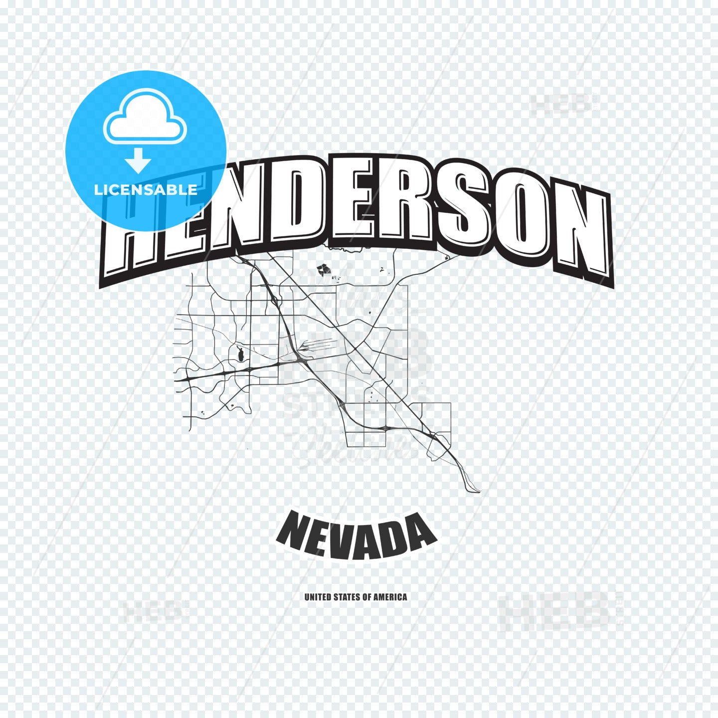 Henderson, Nevada, logo artwork – instant download