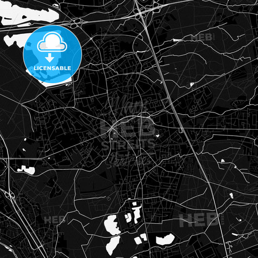 Hilden, Germany PDF map