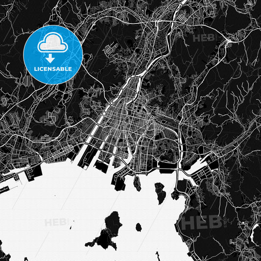 Hiroshima, Japan PDF map