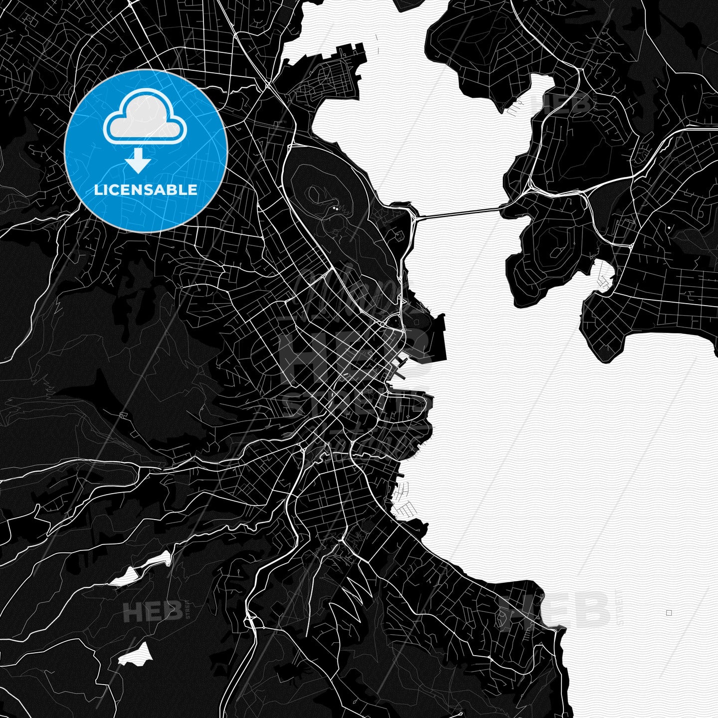 Hobart, Australia PDF map