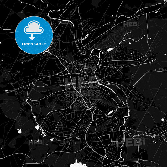 Hof, Germany PDF map