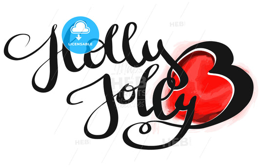 Holly Jolly Christmal Design Text – instant download