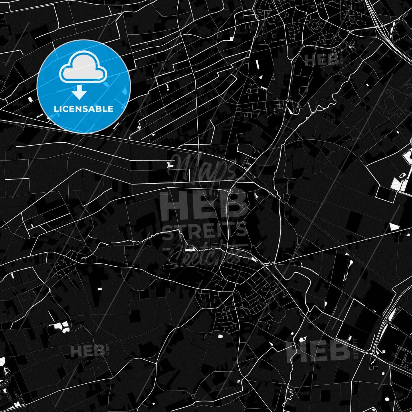 Horst aan de Maas, Netherlands PDF map