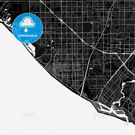 Huntington Beach, California, United States, PDF map