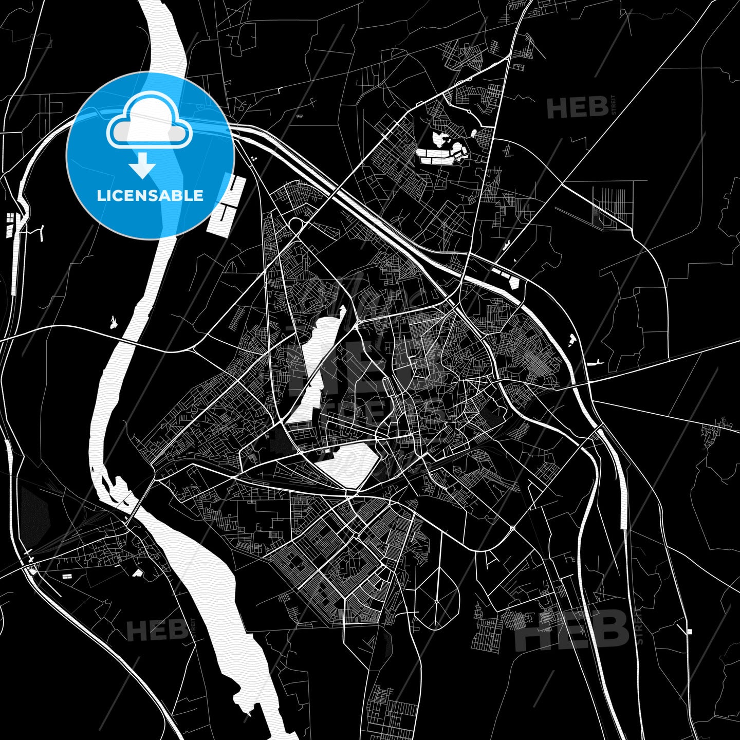 Hyderabad, Pakistan PDF map