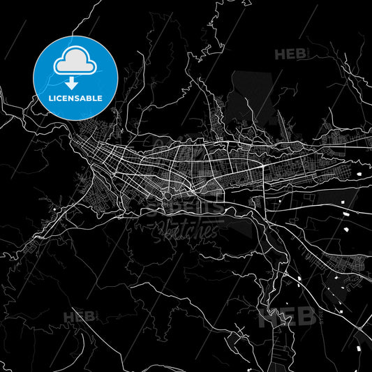 Ibague, Colombia PDF map