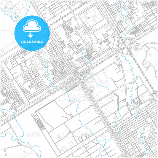 Islamabad, Islamabad, Pakistan, city map with high quality roads.