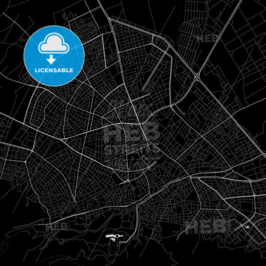 Isparta, Turkey PDF map