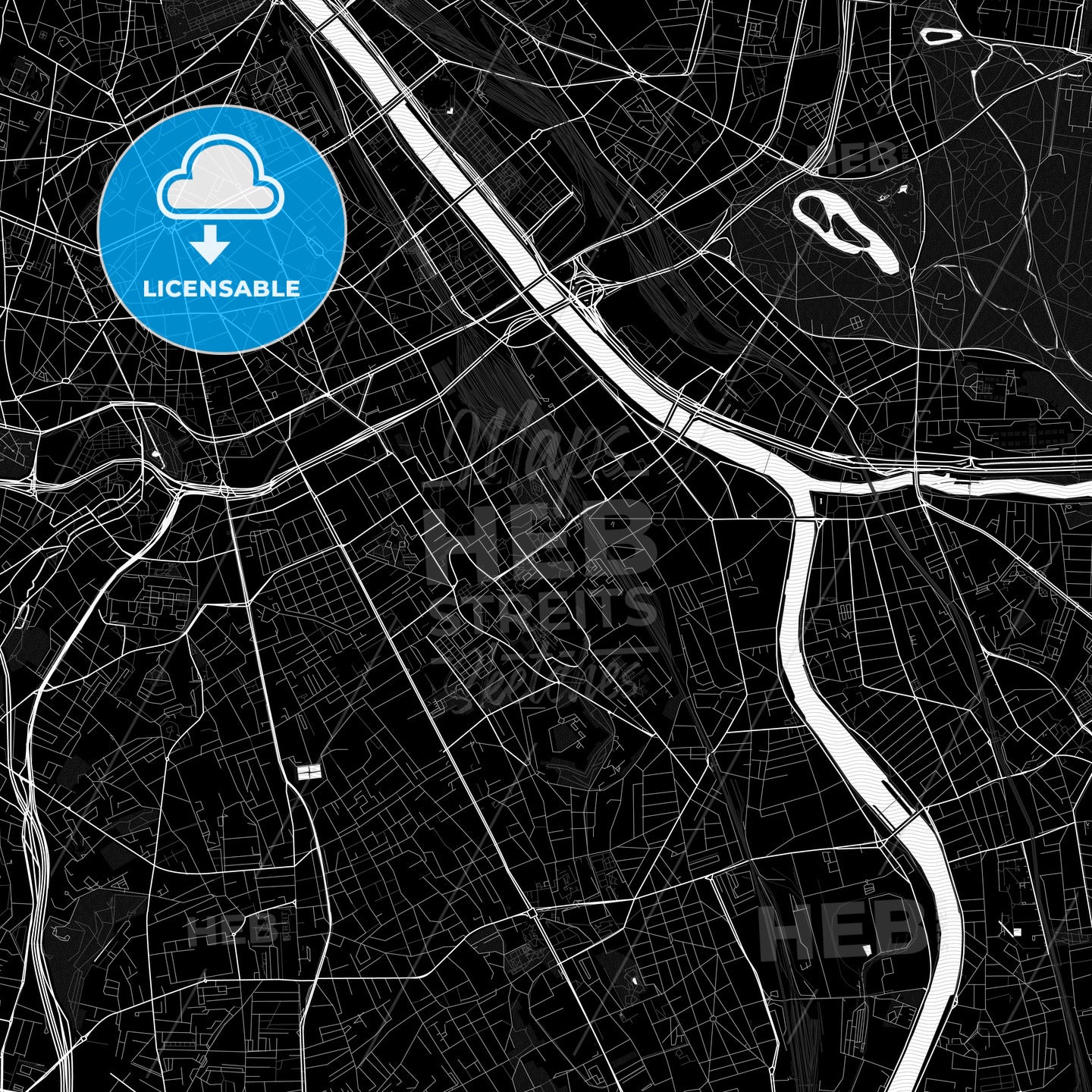 Ivry-sur-Seine, France PDF map