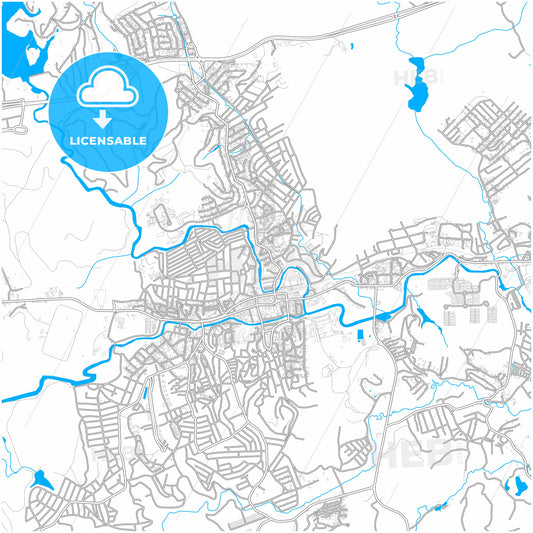 Jaboatao, Brazil, city map with high quality roads.