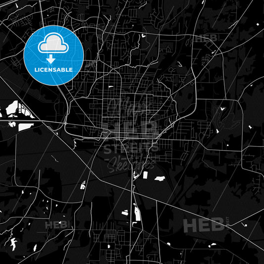 Jackson, Tennessee, United States, PDF map