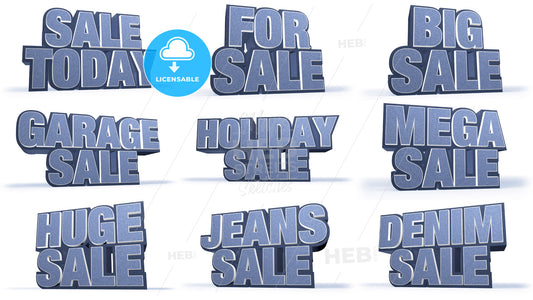 Jeans Collection Sales Campaign Titles – instant download