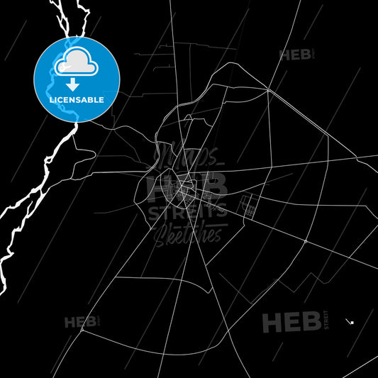 Jhang, Pakistan PDF map