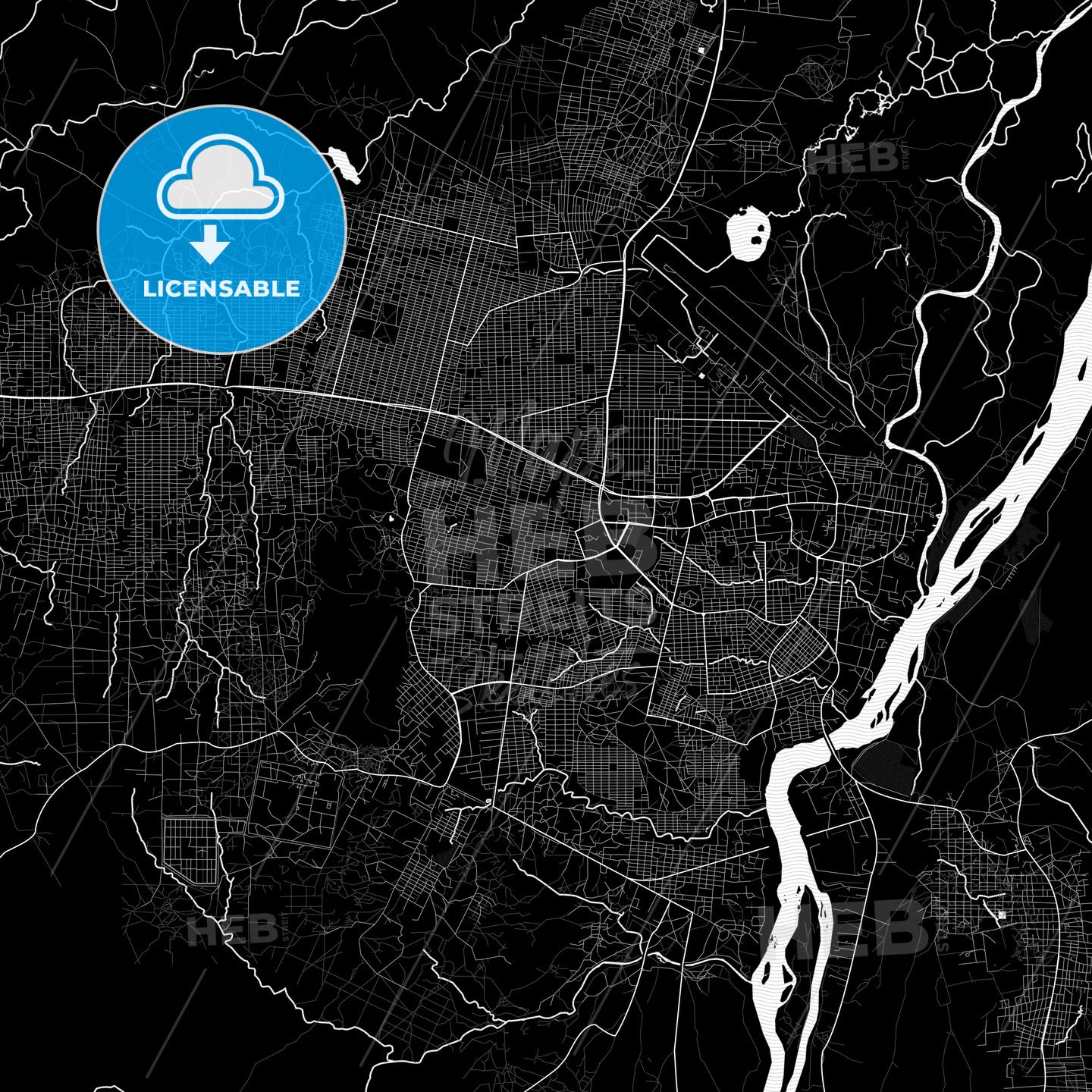 Juba, South Sudan PDF map