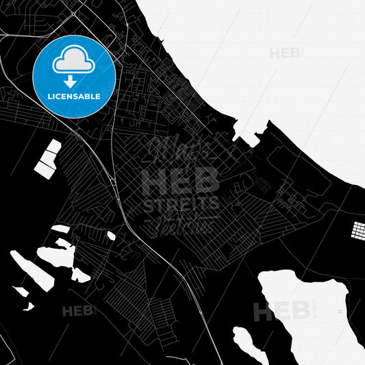 Kaspiysk, Russia PDF map
