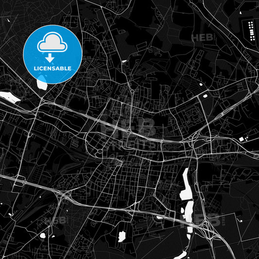 Katowice, Poland PDF map