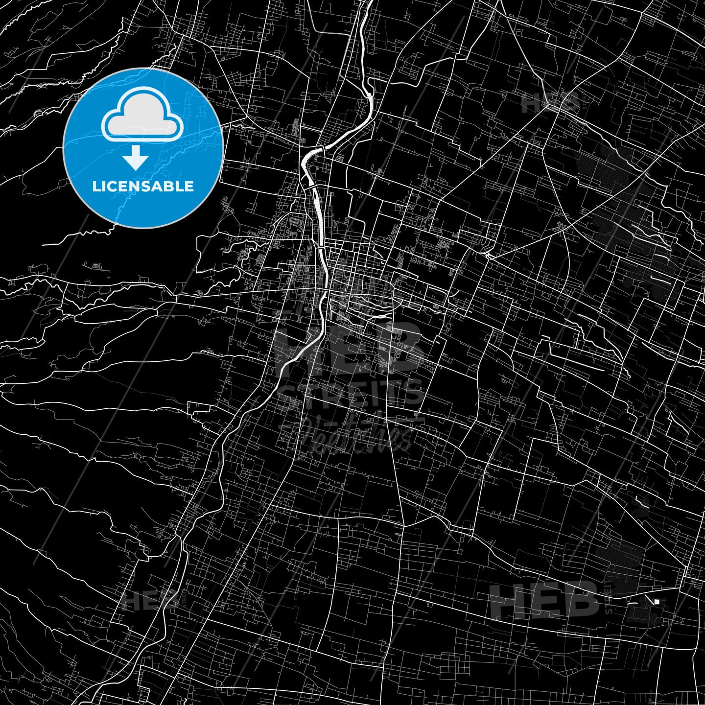 Kediri Java Map Kediri, Indonesia Pdf Vector Map Black And White – HEBSTREITS
