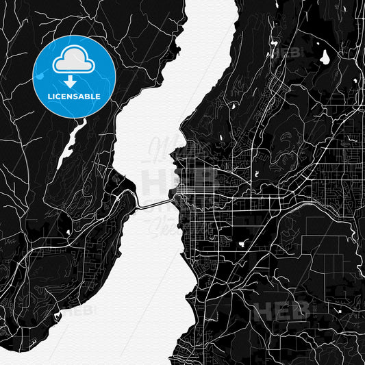 Kelowna, Canada PDF map