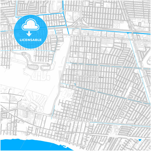 Kenner, Louisiana, United States, city map with high quality roads.