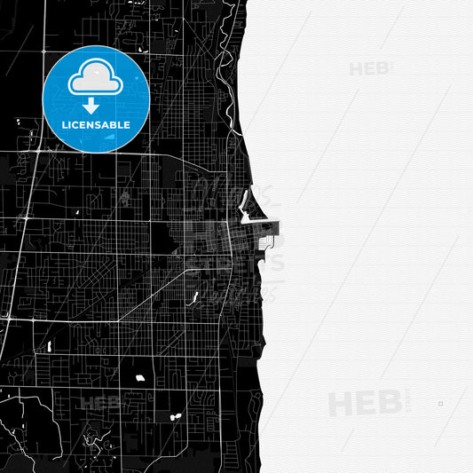 Kenosha, Wisconsin, United States, PDF map
