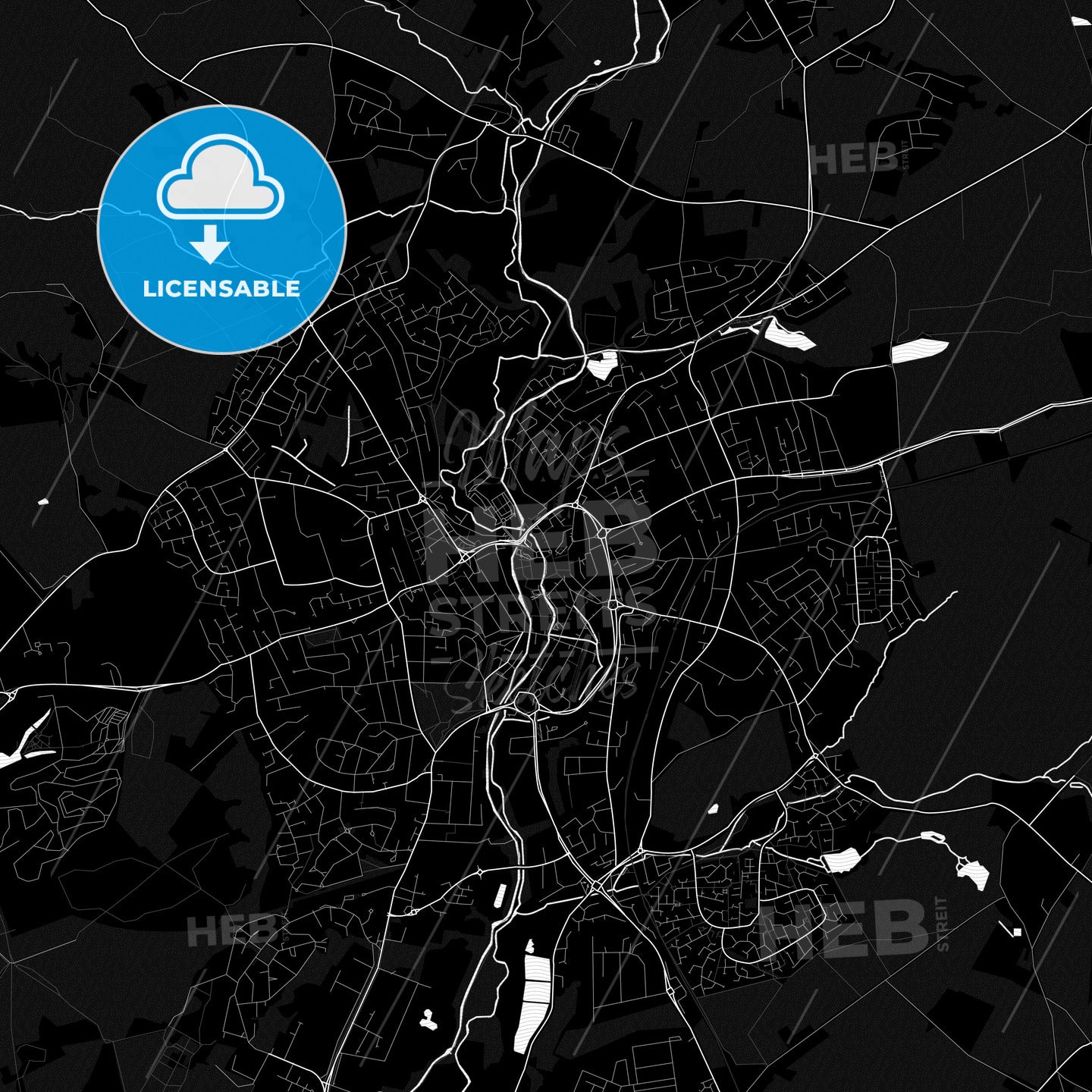 Kidderminster, England PDF map