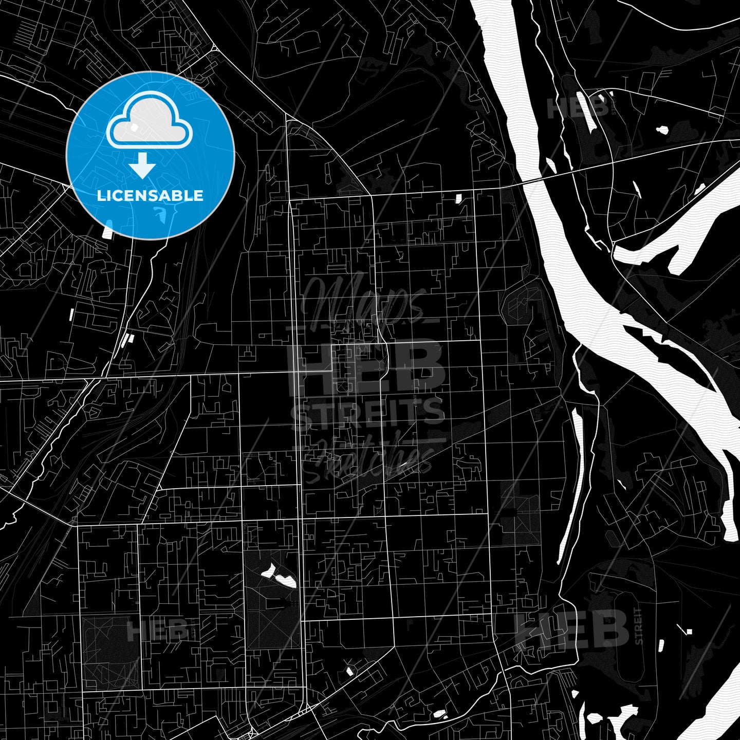 Kirov, Russia PDF map