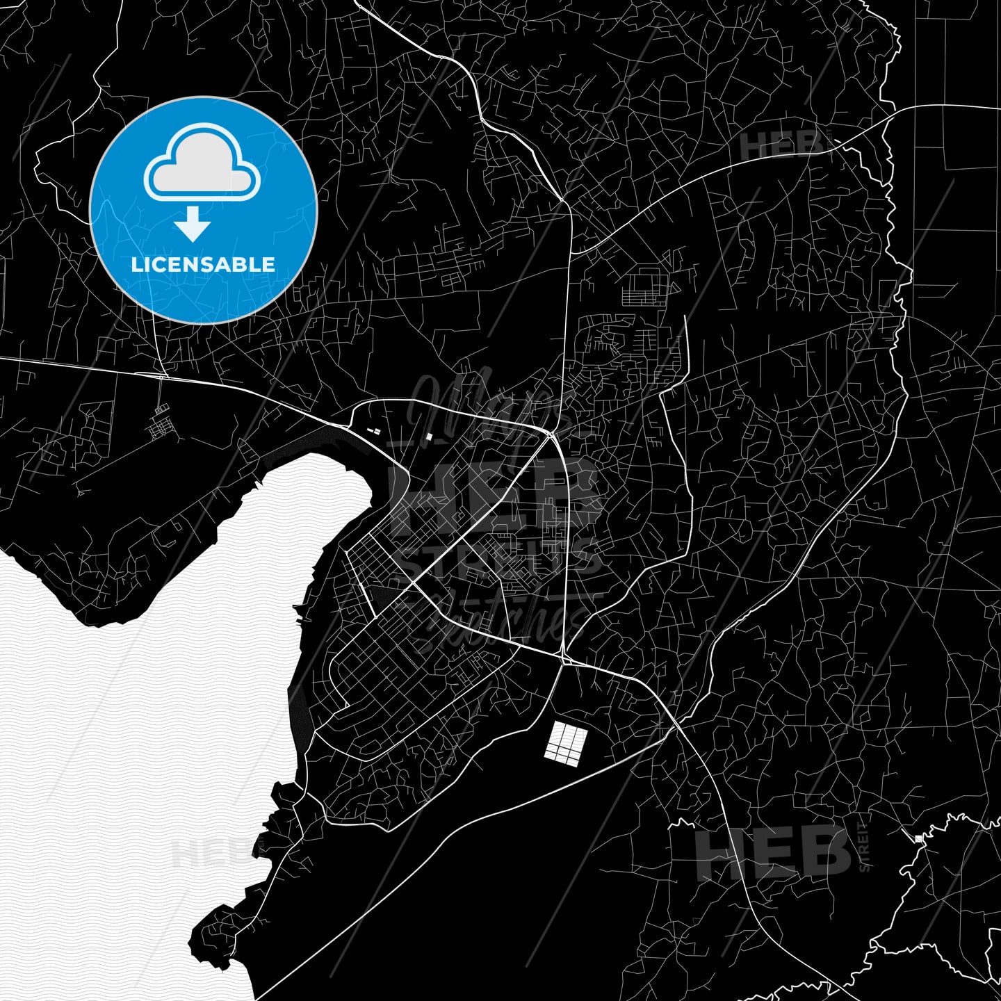 Kisumu, Kenya PDF map