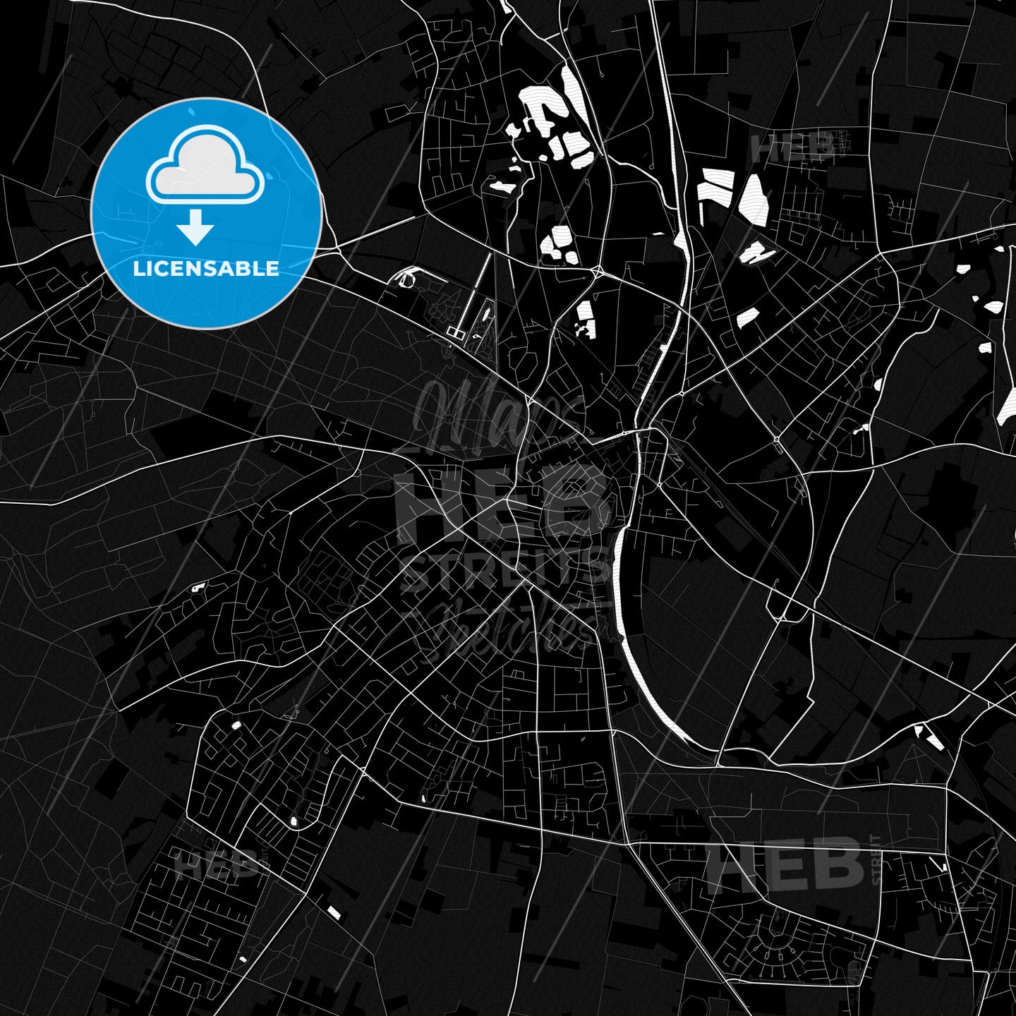 Kleve, Germany PDF map