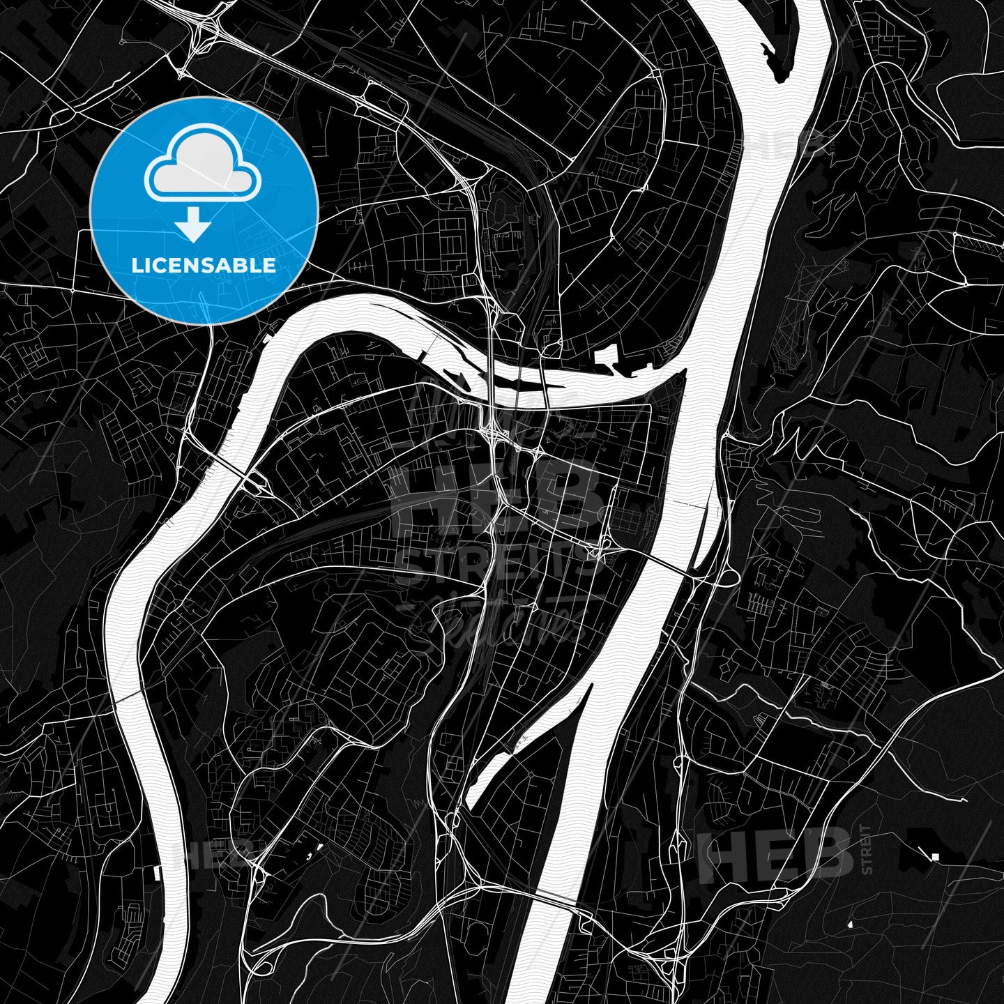 Koblenz, Germany PDF map