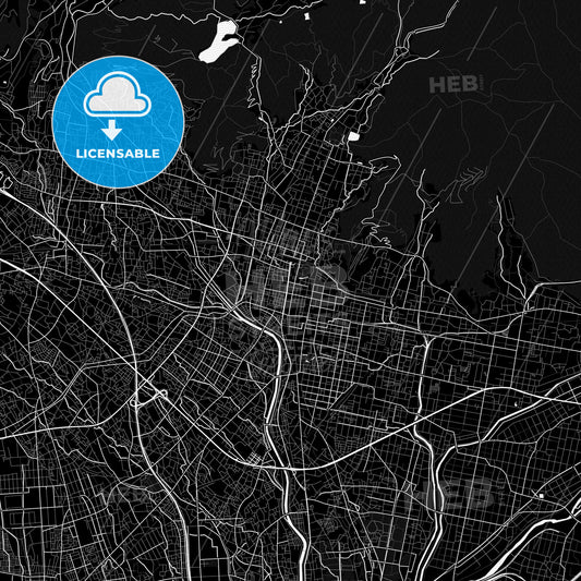 Kōfu, Japan PDF map