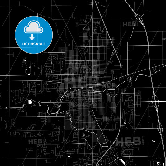 Kokomo, Indiana, United States, PDF map